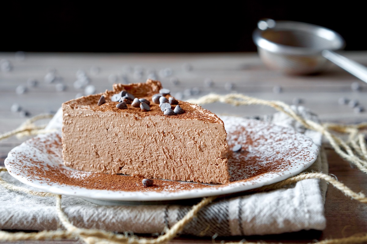 Torta mousse al cioccolato senza cottura