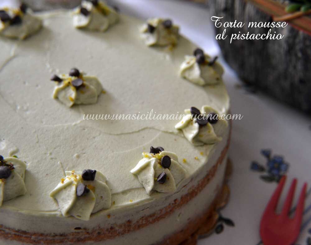 Torta mousse pistacchio e mascarpone