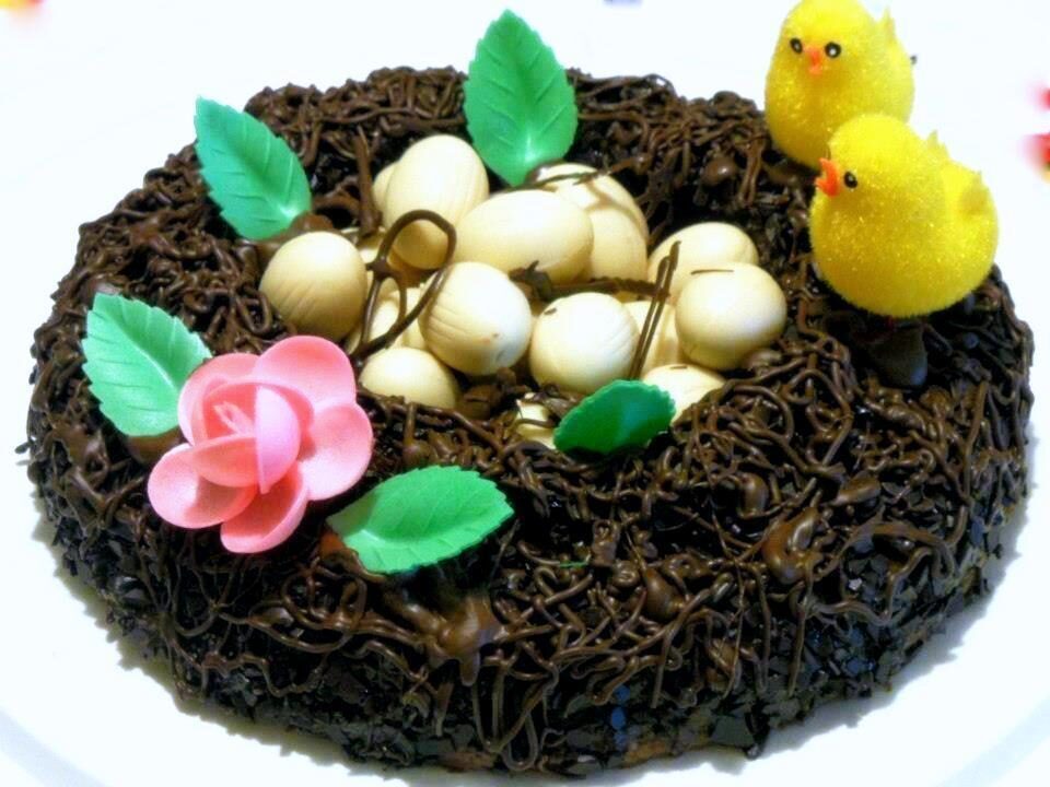 Torta nido di pasqua alla nutella