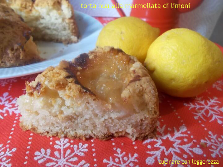 Torta nua alla marmellata di limoni