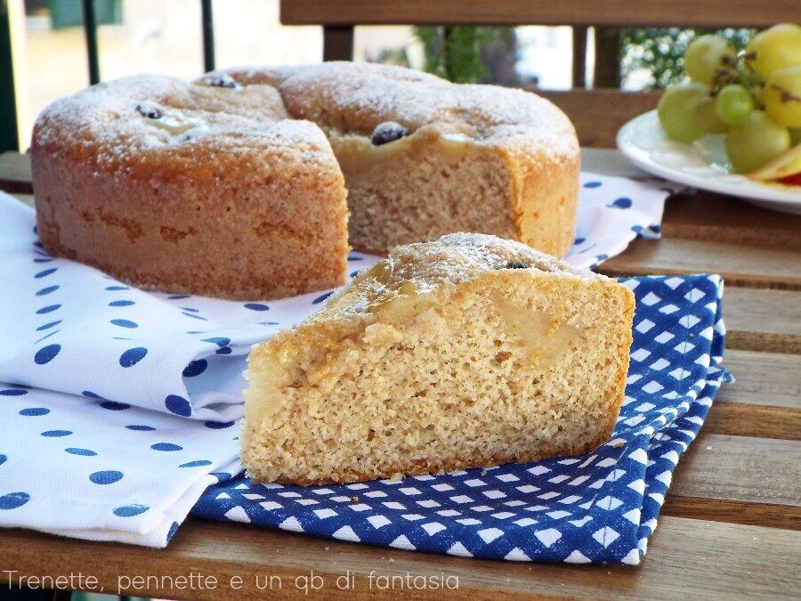 Torta nua con crema senza uova