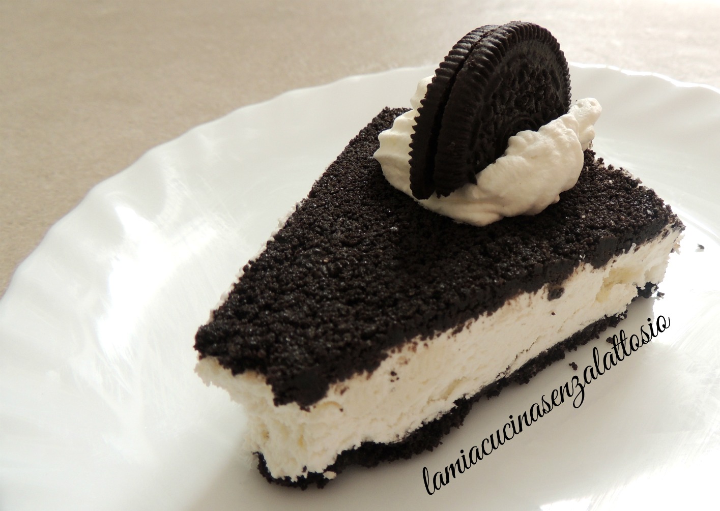 Torta oreo senza lattosio