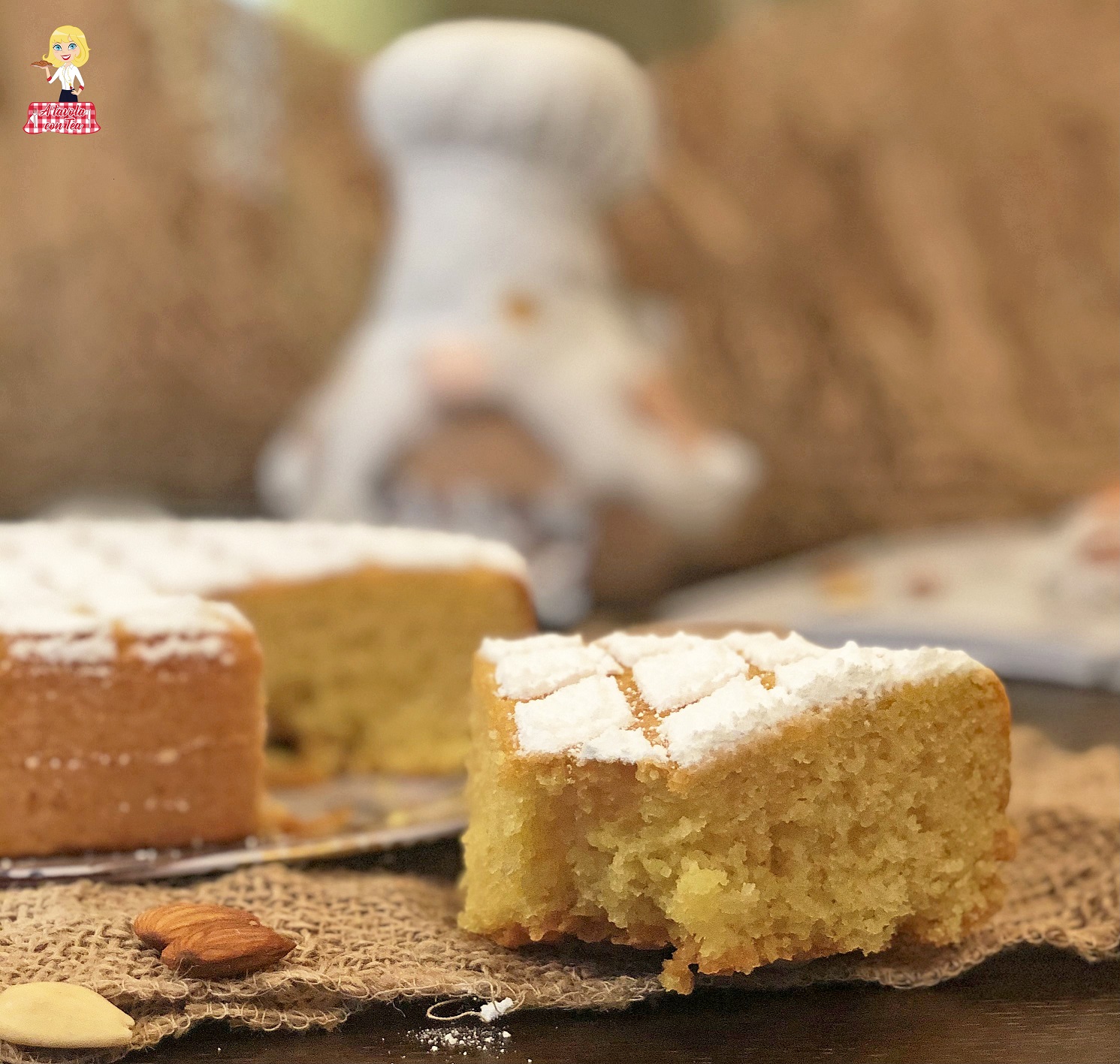 Torta panarello (dolce genovese con mandorle)