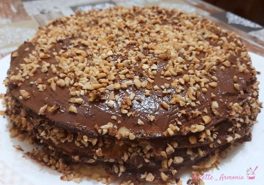 Torta pancake alla nutella