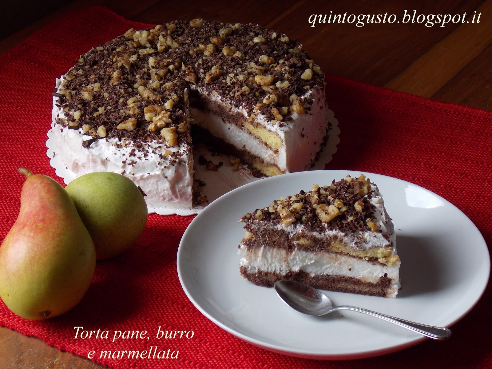 Torta pane, burro e marmellata