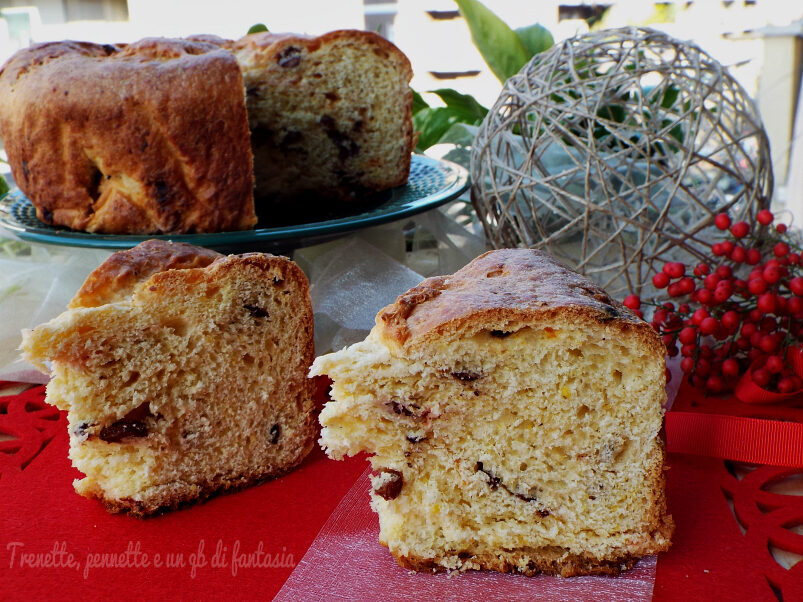 Torta panettone con smarties