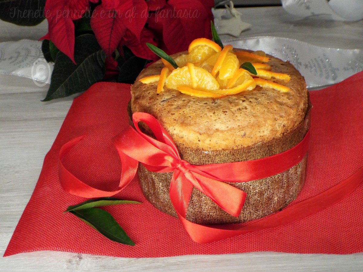 Torta panettone mandarino e cioccolato