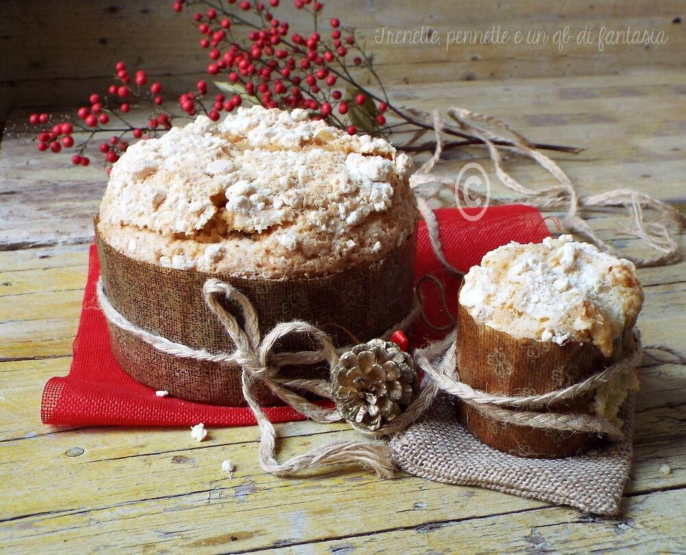 Torta panettone meringata