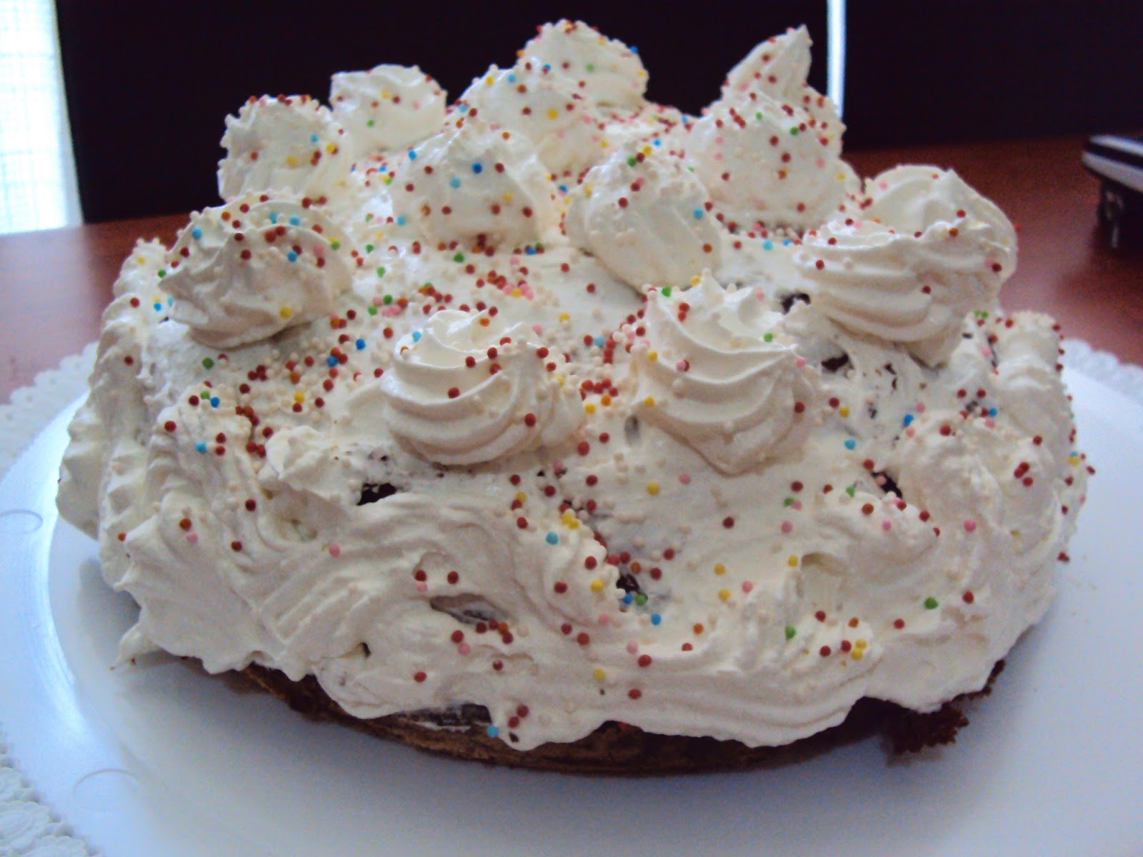 Torta panna e cioccolato