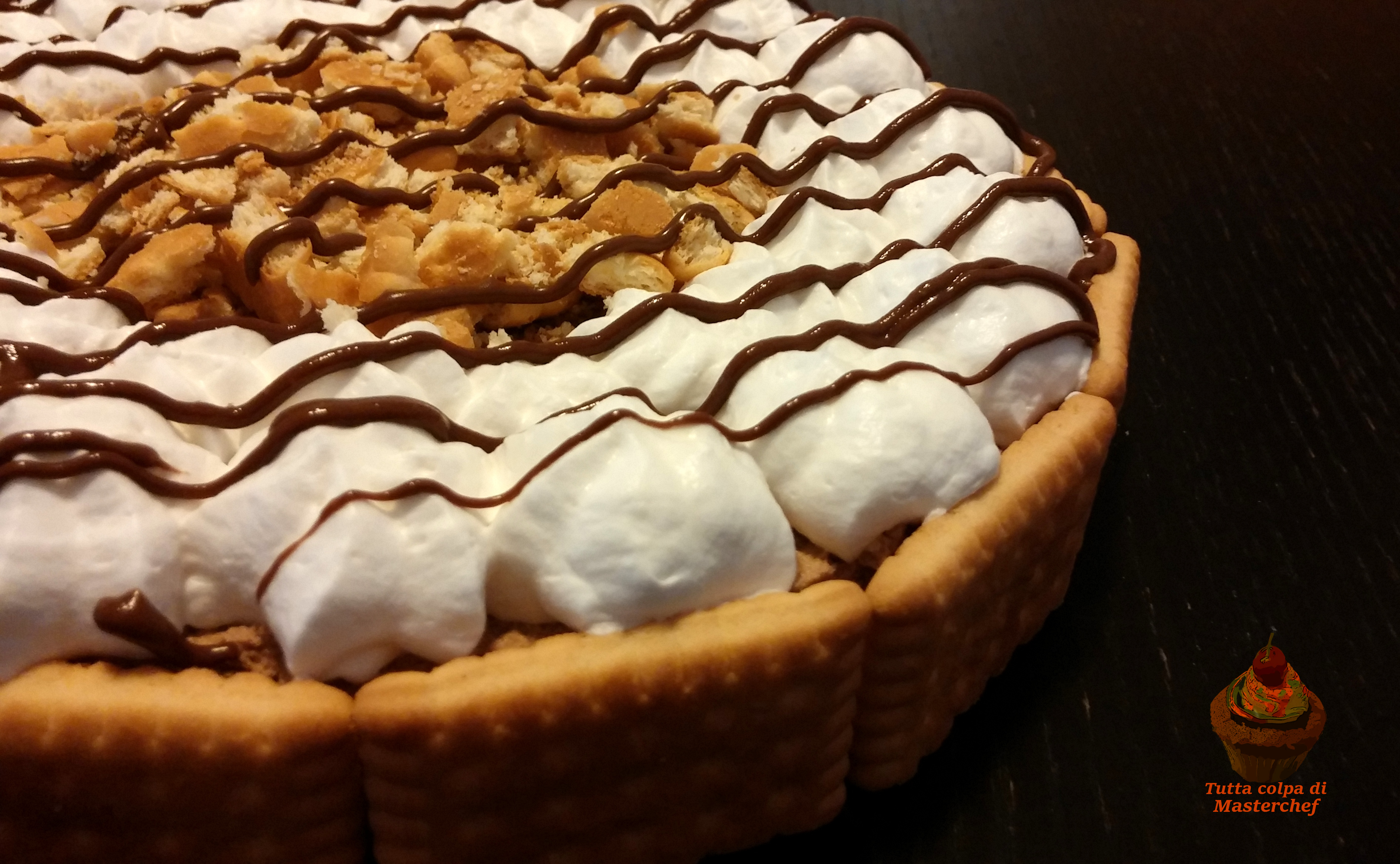 Torta panna e nutella