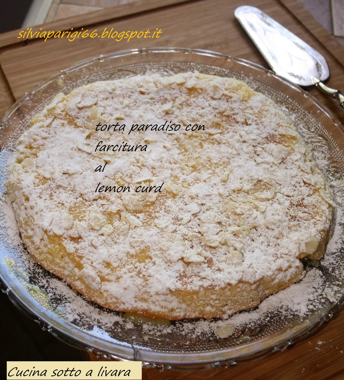 Torta paradiso con farcitura lemon curd