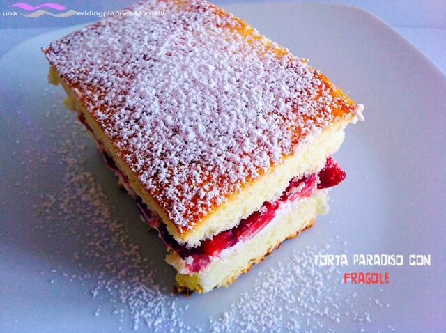 Torta paradiso con fragole