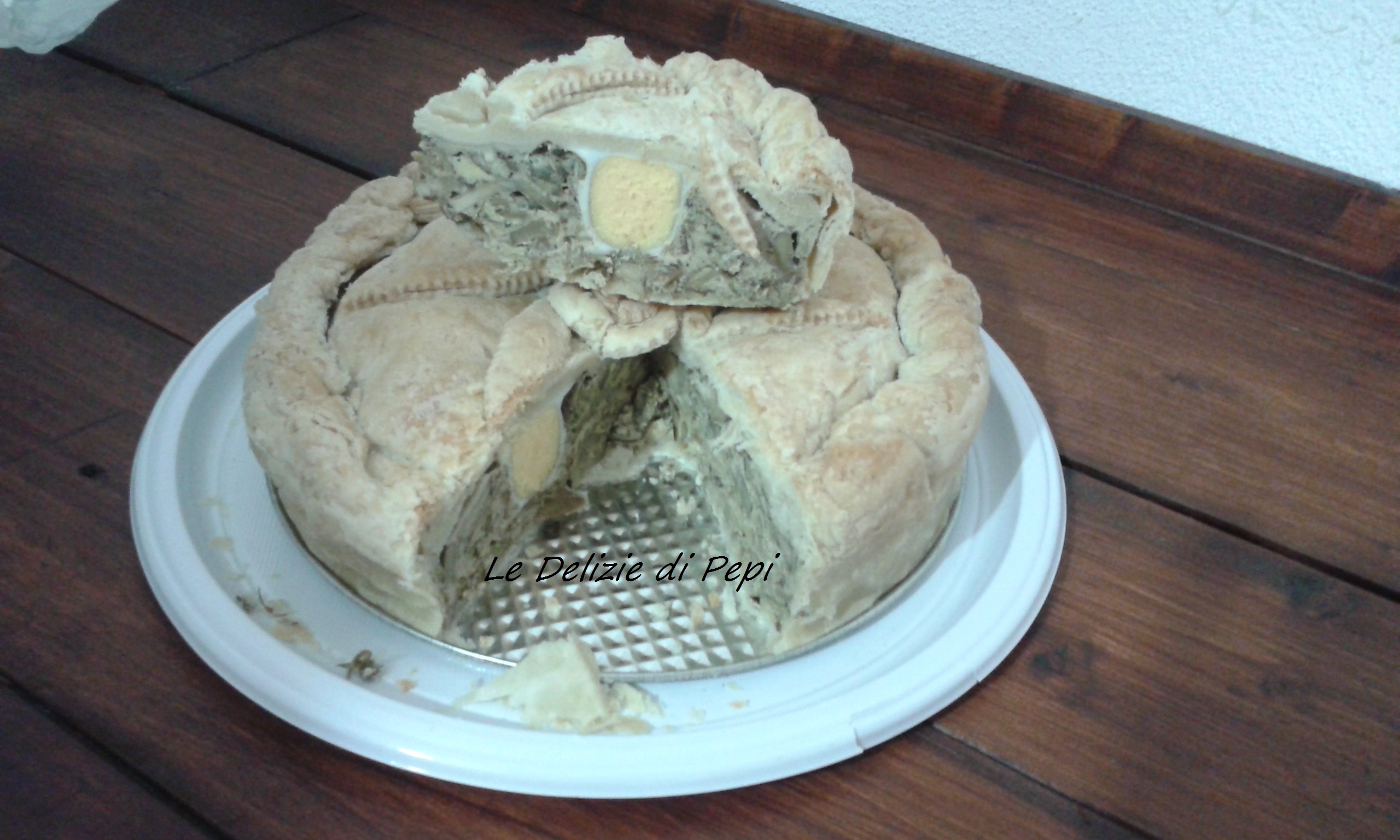 Torta pasqualina con carciofi
