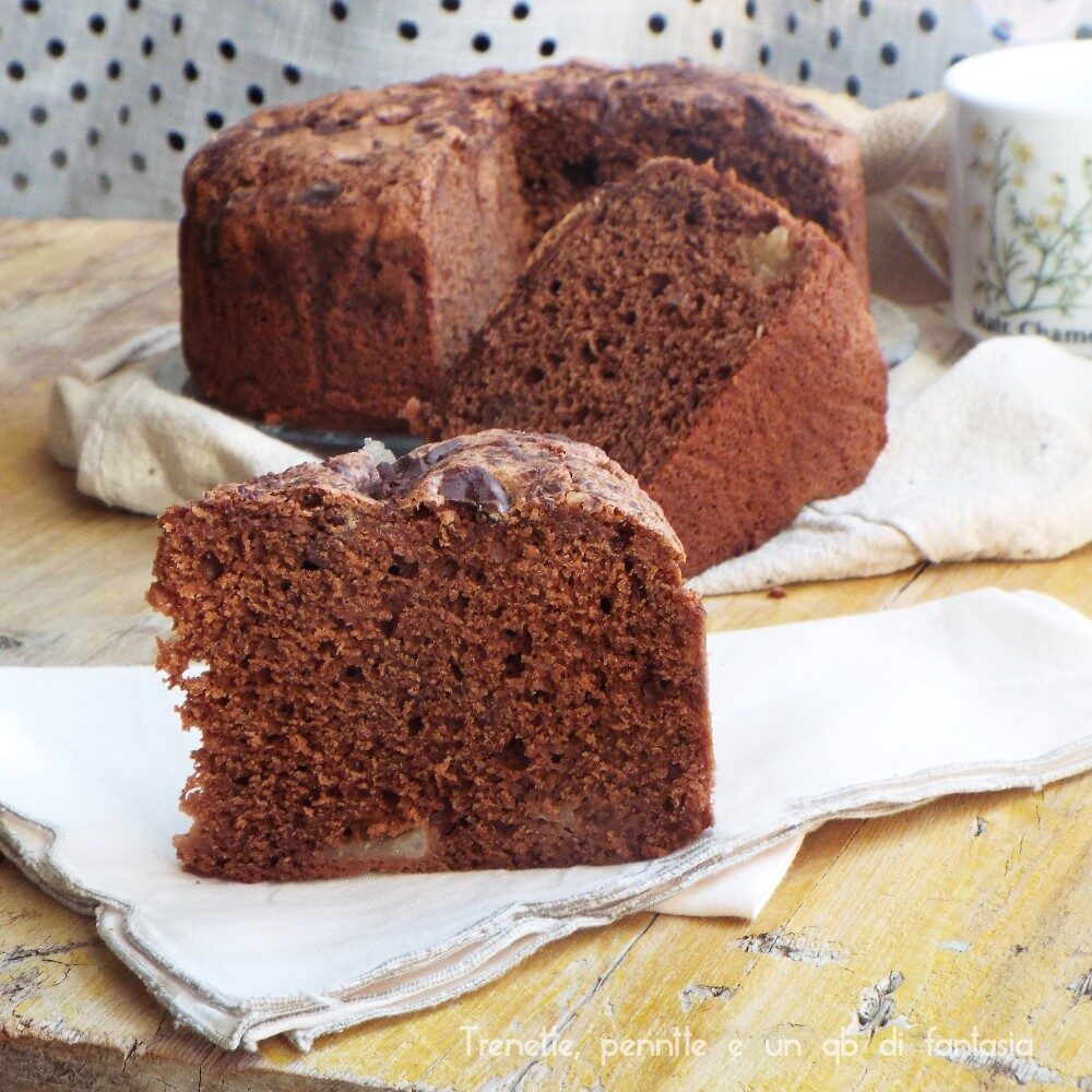 Torta pere e cioccolato