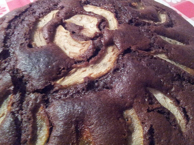 Torta pere e cioccolato