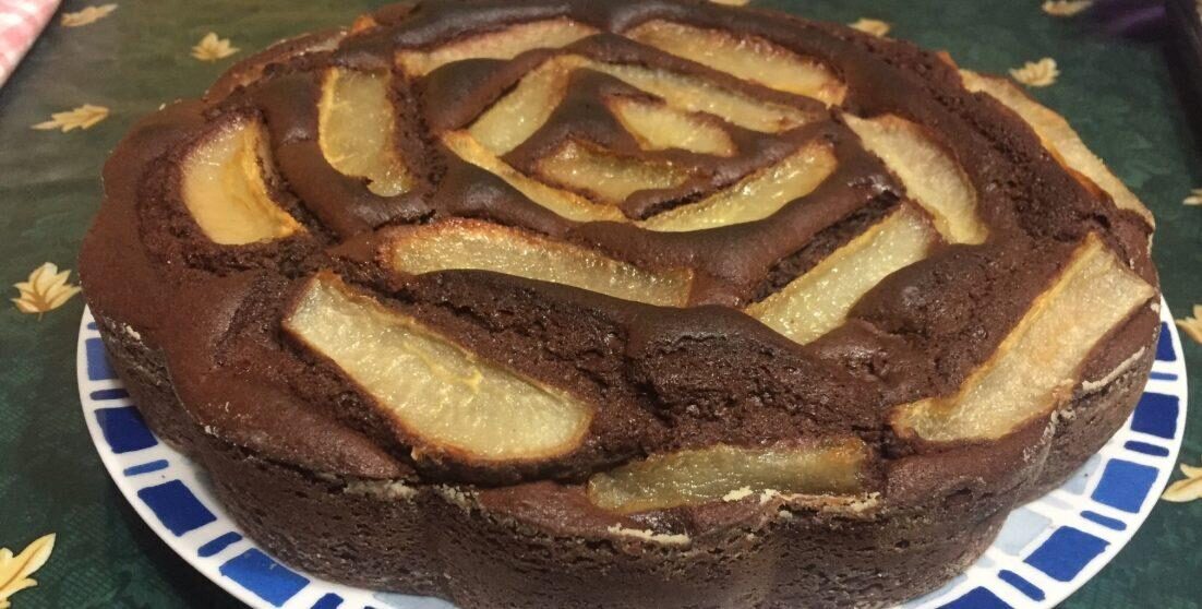 Torta pere e cioccolato
