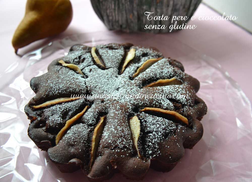 Torta pere e cioccolato senza glutine