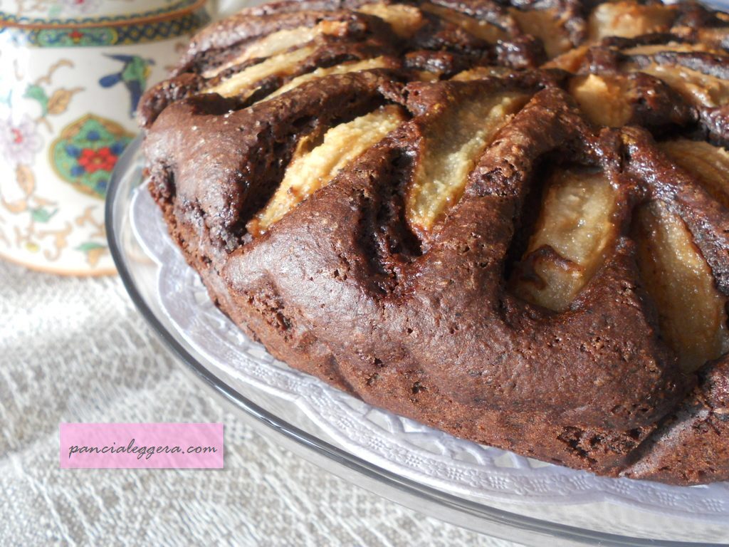 Torta pere e cioccolato senza uova e burro.