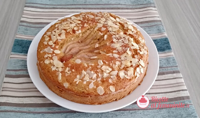 Torta pere e zenzero con farina di mandorle