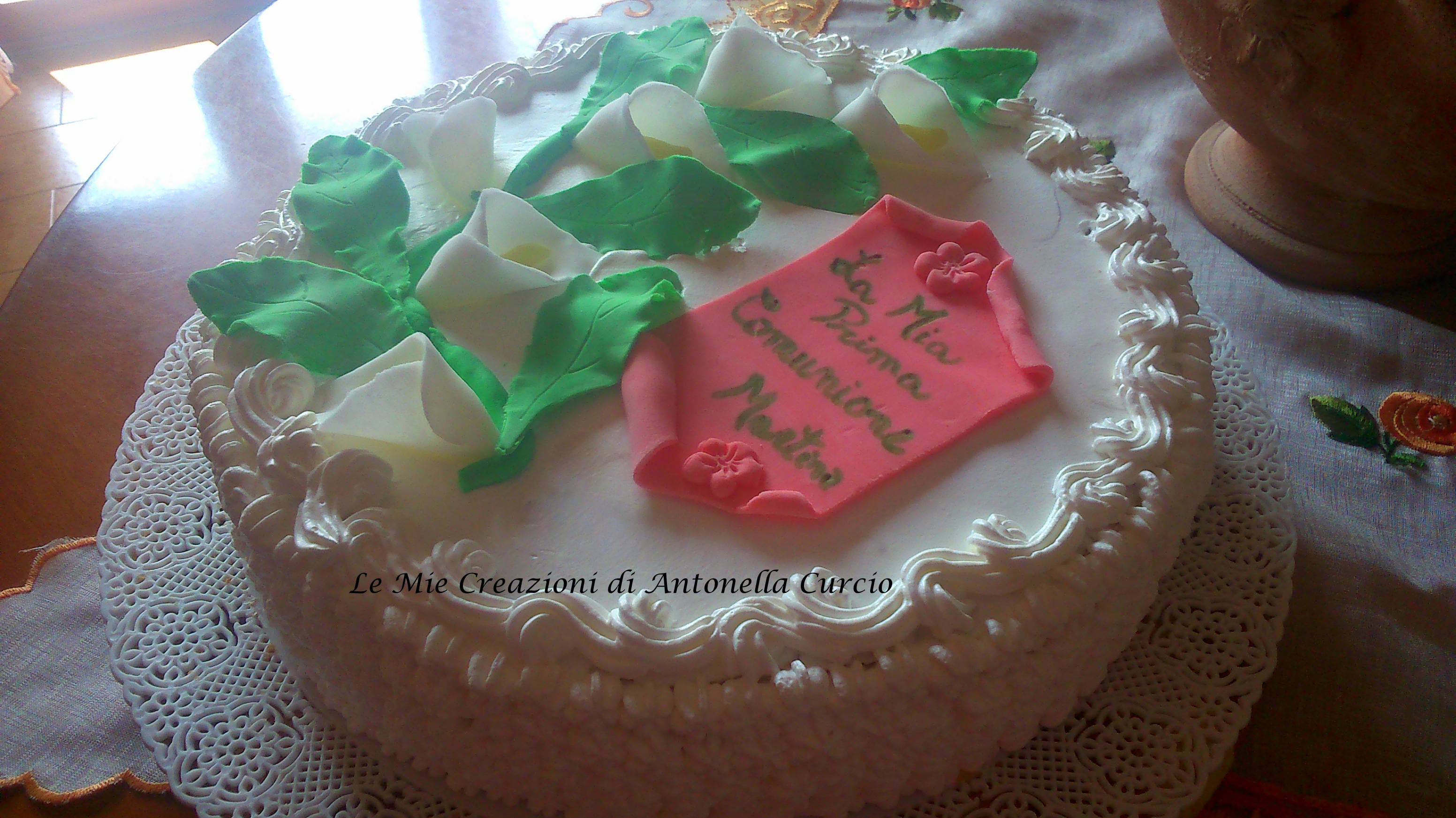 Torta prima comunione bambina