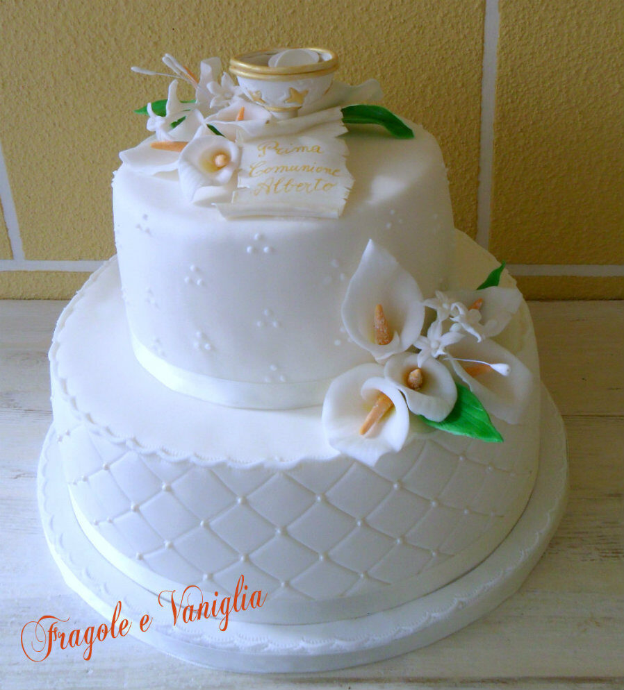 Torta prima comunione con calice
