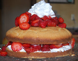 Torta primavera alle fragole