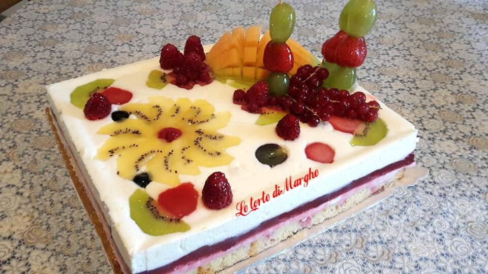 Torta quadro d’autore con chantilly al limoncello