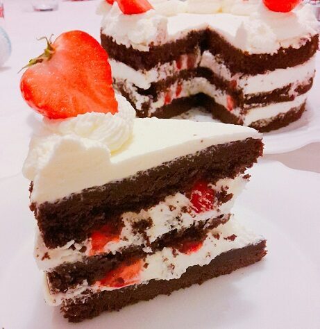 Torta regina, senza bagna e con solo albumi