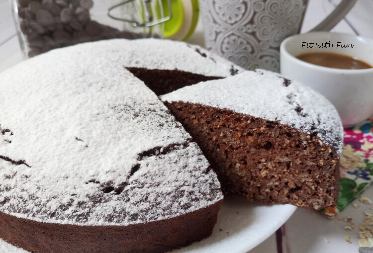 Torta ricotta cacao avena senza zucchero