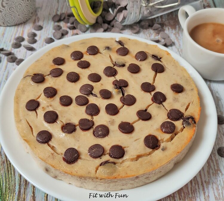Torta ricotta e cioccolato 3 ingredienti senza glutine senza zucchero