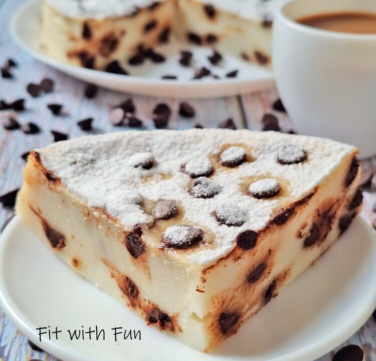 Torta ricotta e cioccolato senza glutine e senza uova