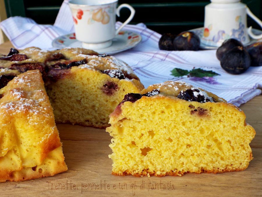 Torta ricotta e fichi allo zafferano