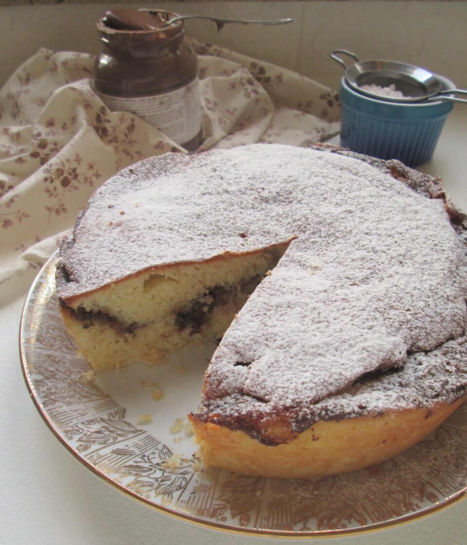 Torta ricotta e nutella