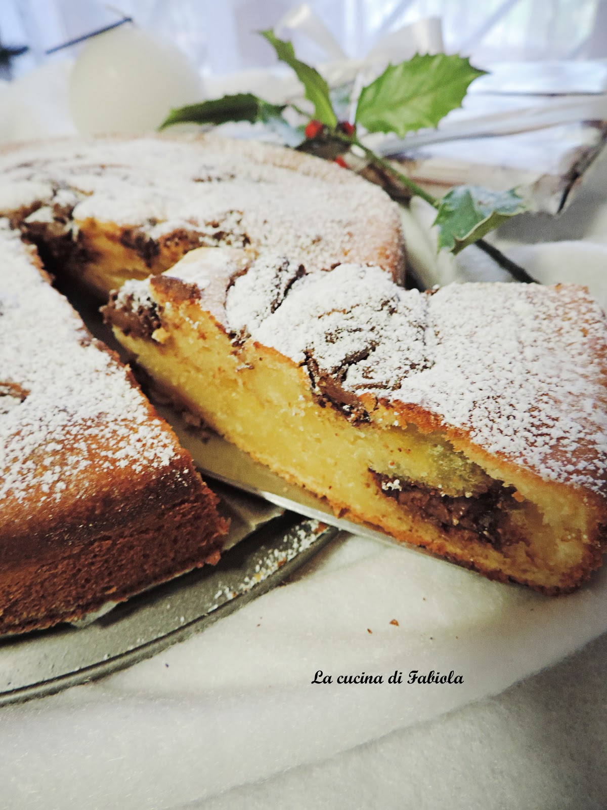 Torta ricotta e nutella