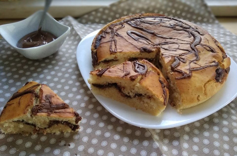 Torta ricotta e nutella