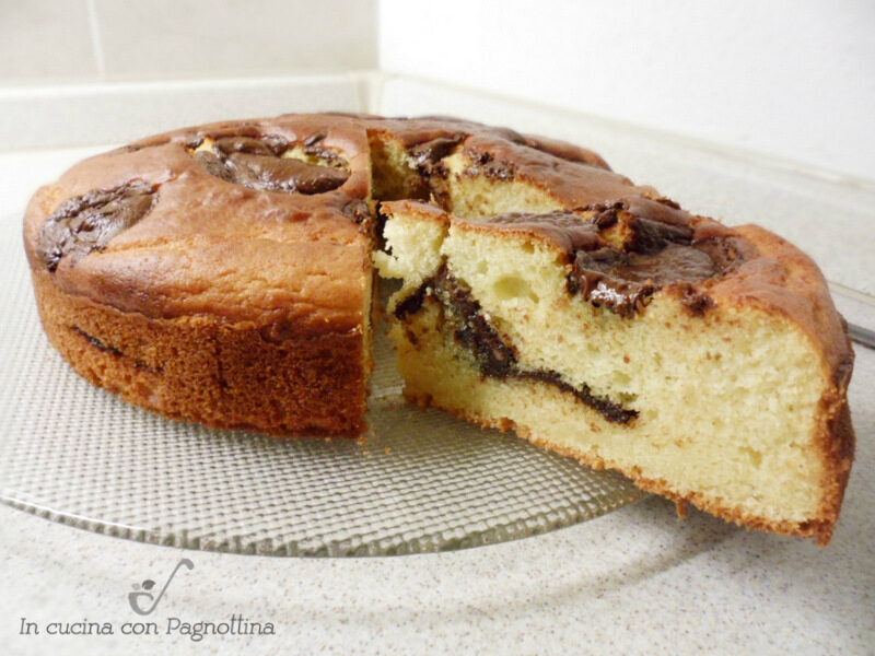Torta ricotta e nutella