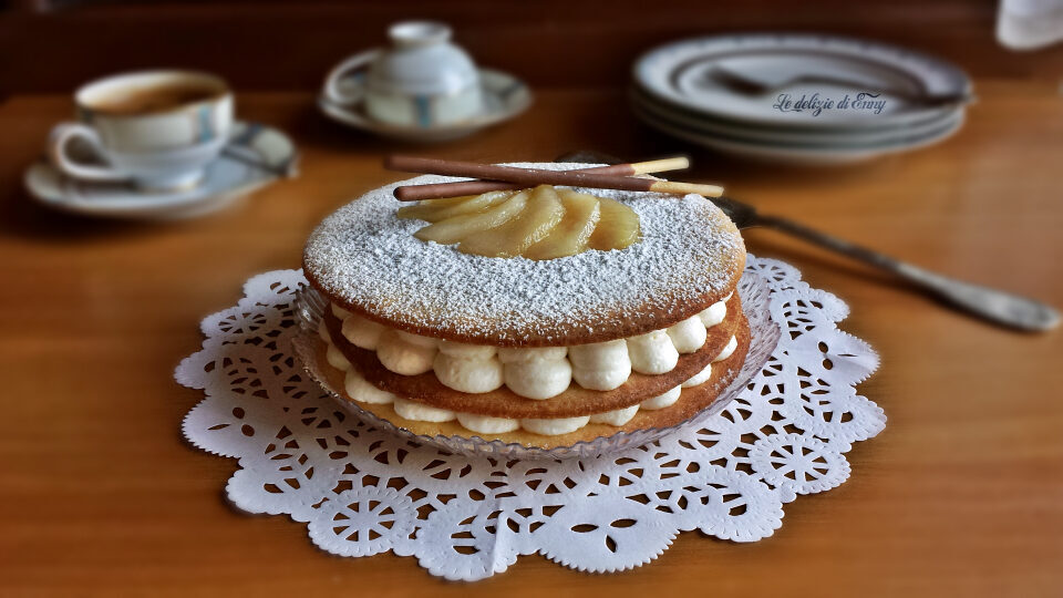 torta ricotta e pere con pasta frolla - versione rivisitata