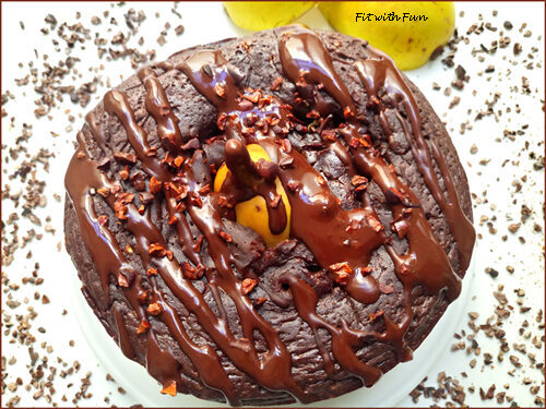 Torta ricotta pere e cioccolato light