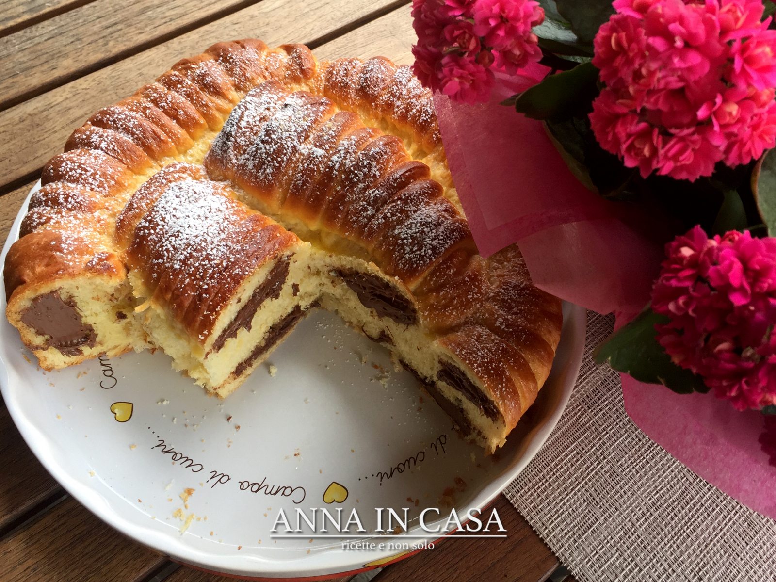 Torta rigata di brioche con crema gianduia – la mia versione
