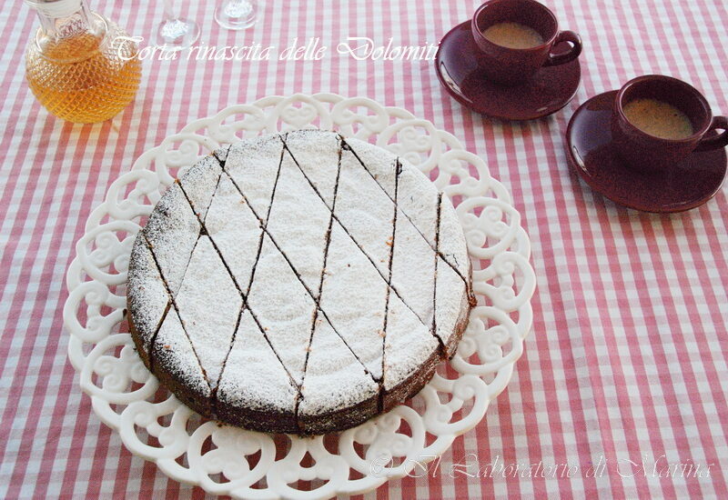 Torta rinascita delle dolomiti