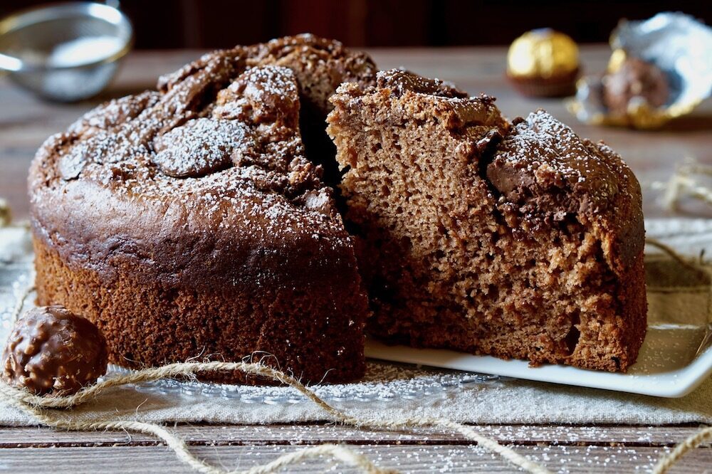 Torta rocher e nutella