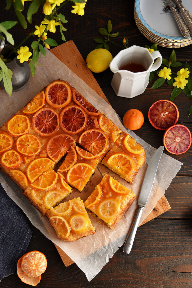 Torta rovesciata agli agrumi senza glutine