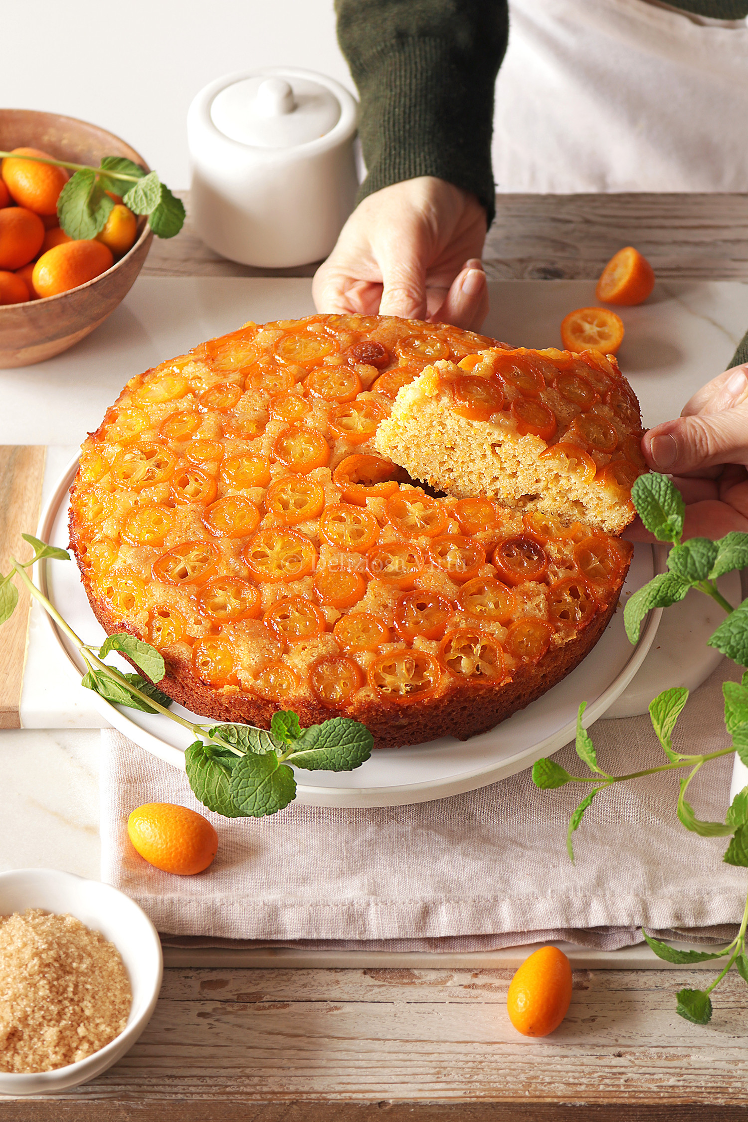 Torta rovesciata ai kumquat