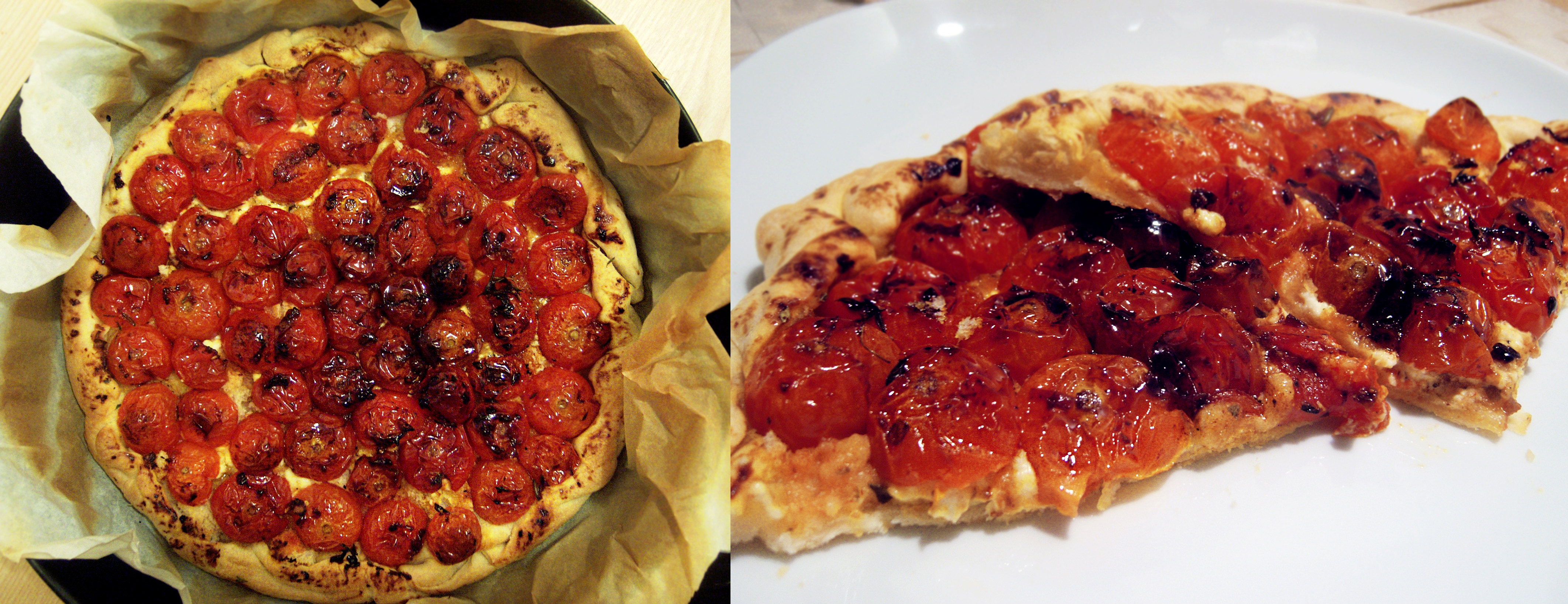 torta rovesciata ai pomodorini