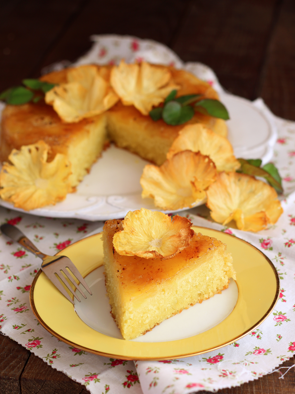 Torta rovesciata all’ananas e cocco