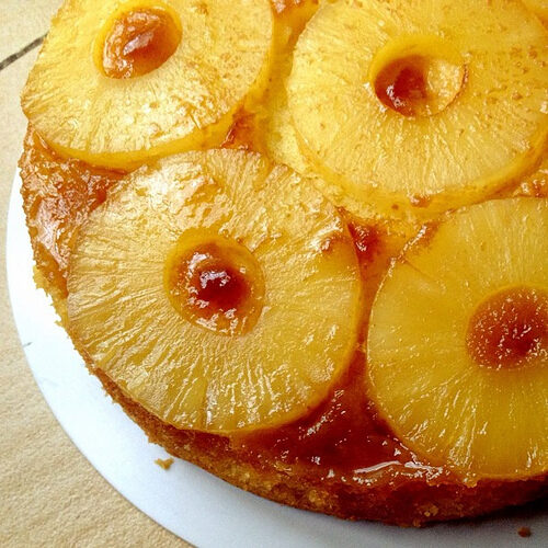 Torta rovesciata all’ananas senza lattosio