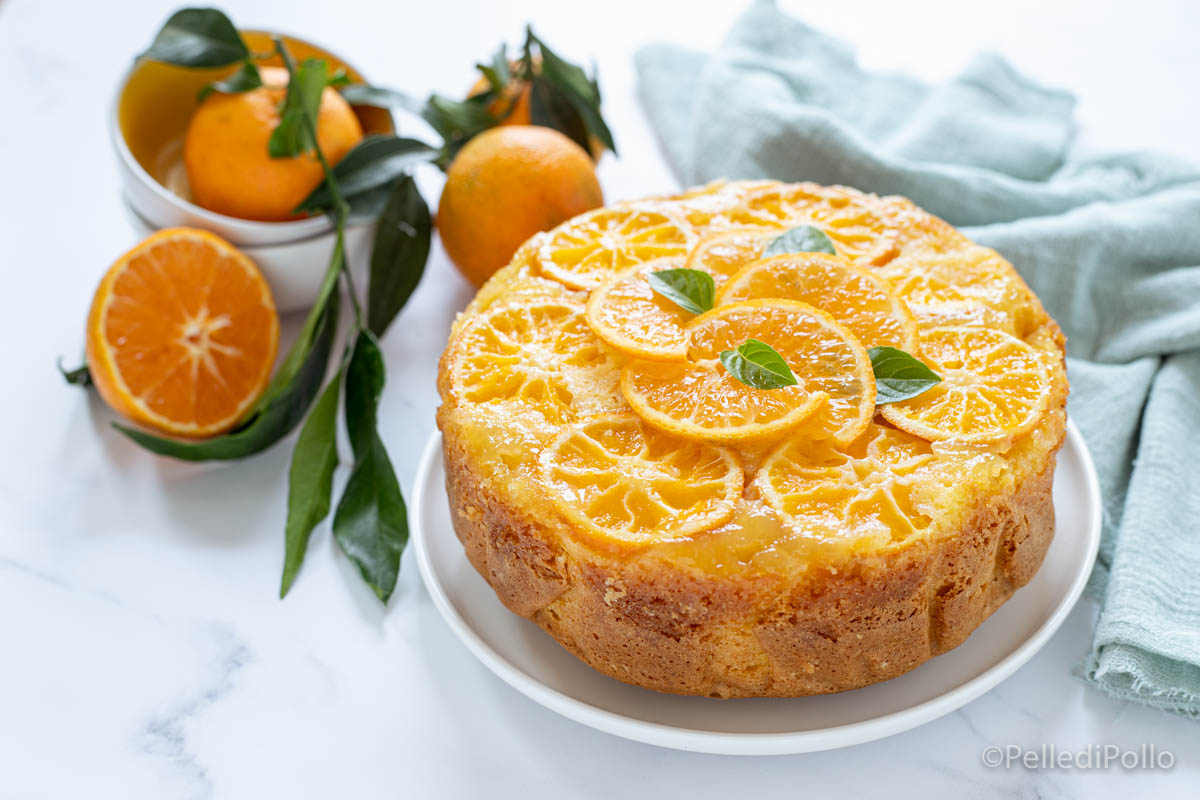 Torta rovesciata alle clementine