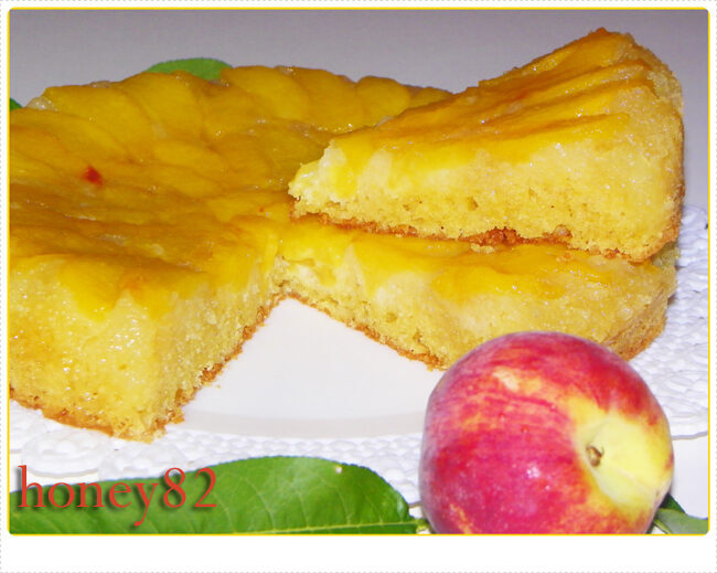 Torta rovesciata alle pesche