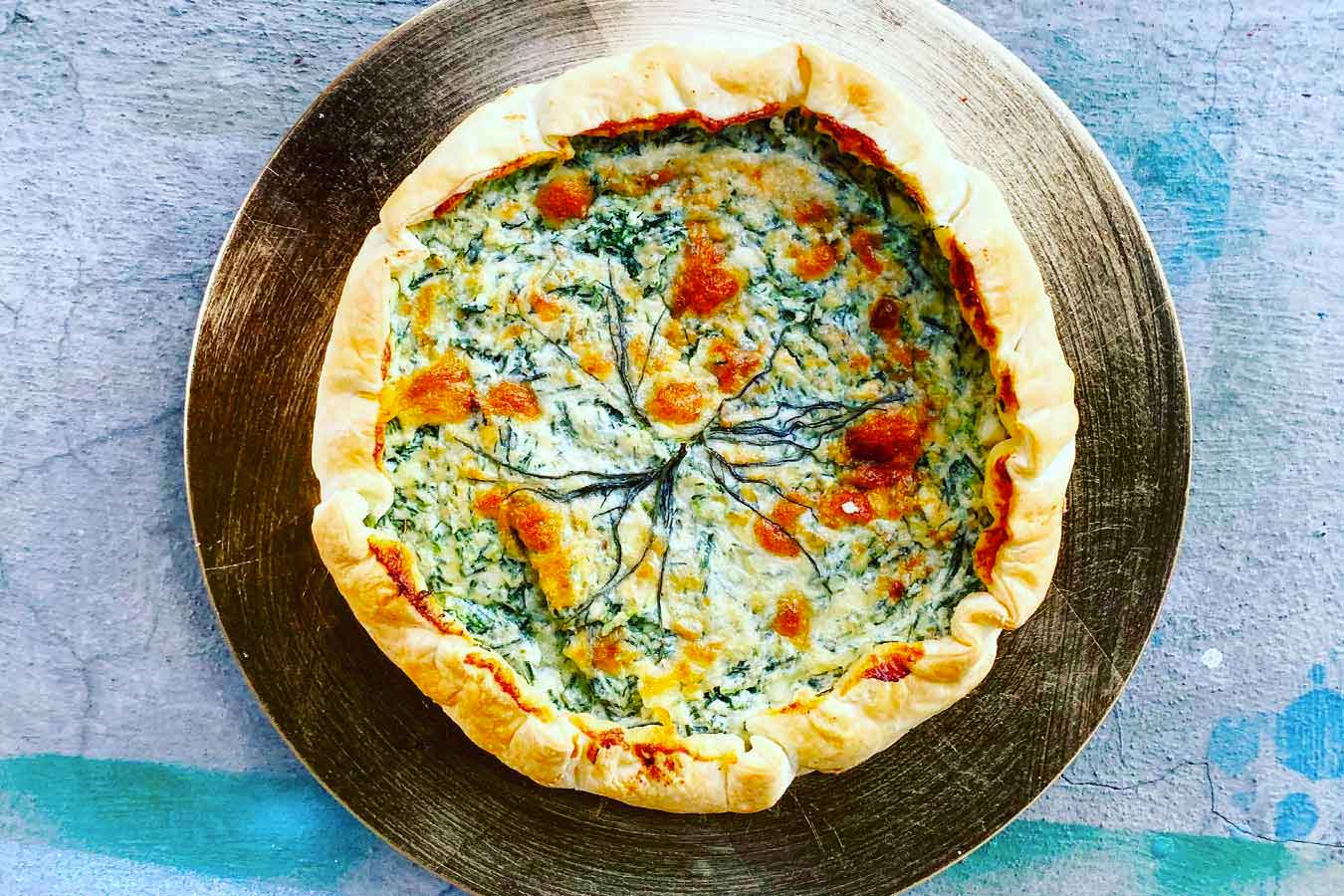 Torta rustica agli agretti
