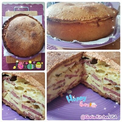 Torta rustica ” chiena” napoletana di pasqua